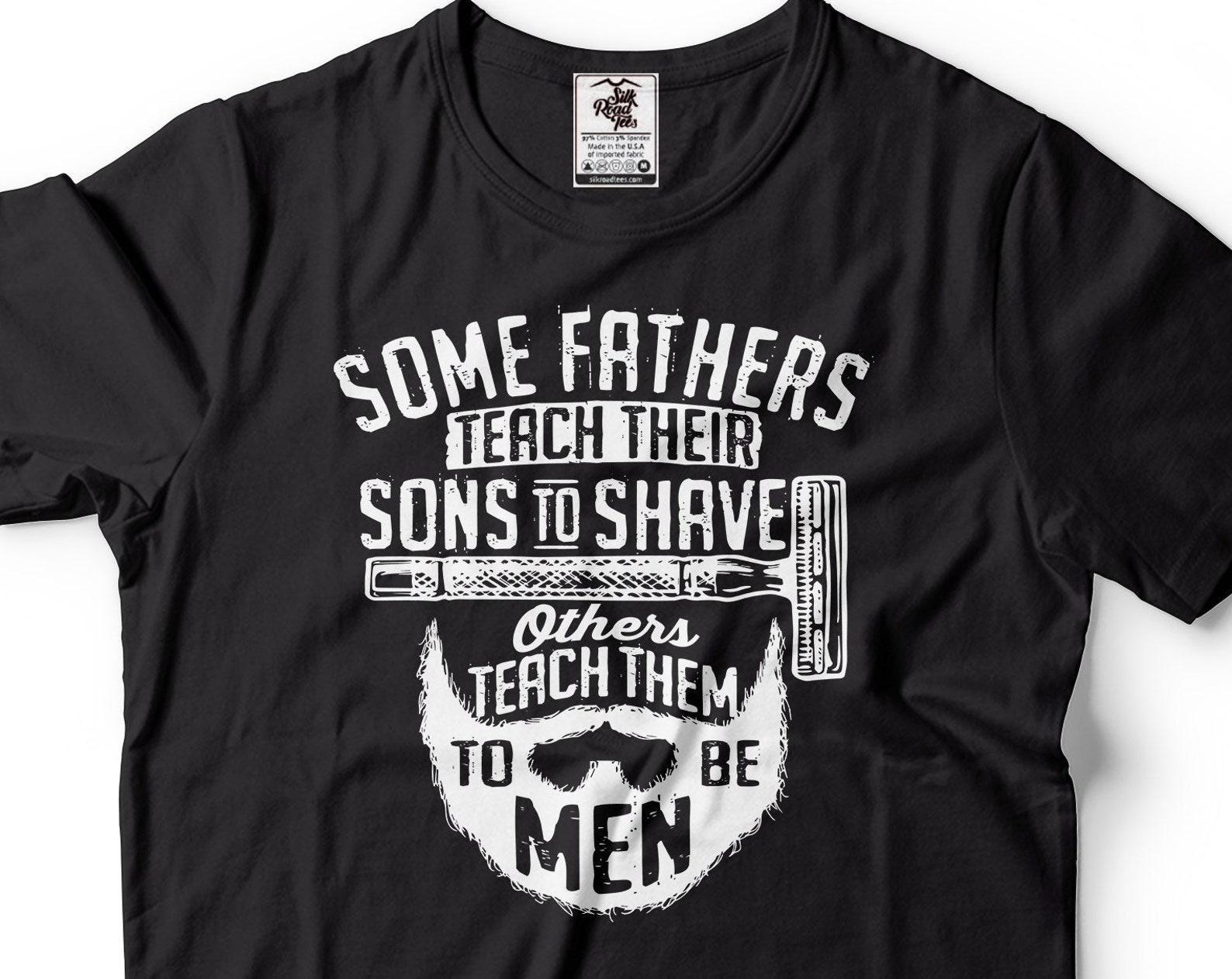 Mens Funny T-Shirt Funny Father Shirt Fathers Day Gift Tee Dad Shirts Beard Shirt Dad Gifts Fathers Day Shirt For Dad Father XL