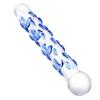 Männlich und weiblich mit Glaskristalldildo, hinterer Analplug, Stimulation durch beheiztes Masturbations-Alternativspielzeug