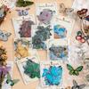 40pcs/pack PVC Materials Butterfly Stickers DIY Journling Supplies Art Collage Junk Journal Scrapbooking Label Stickers