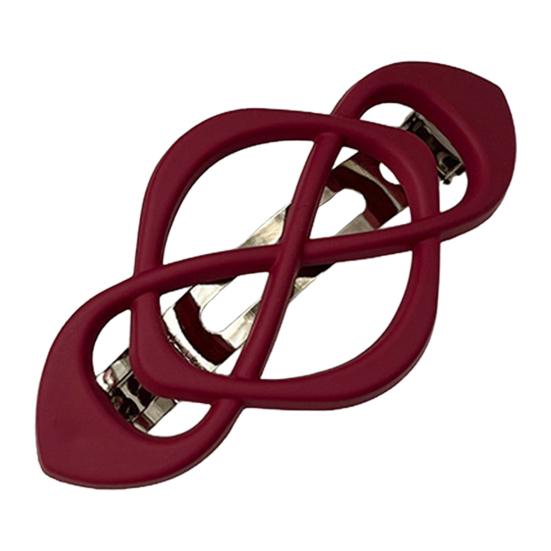 Hair Barrette Retro Style Hollow Metal Spring Design Back Head Hair Clip Women Matte Finish Hair Accessories