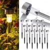 Luces solares para exteriores, luces para jardín, lámpara solar, linterna, iluminación impermeable para paisaje, camino, patio, césped, decoración de jardín