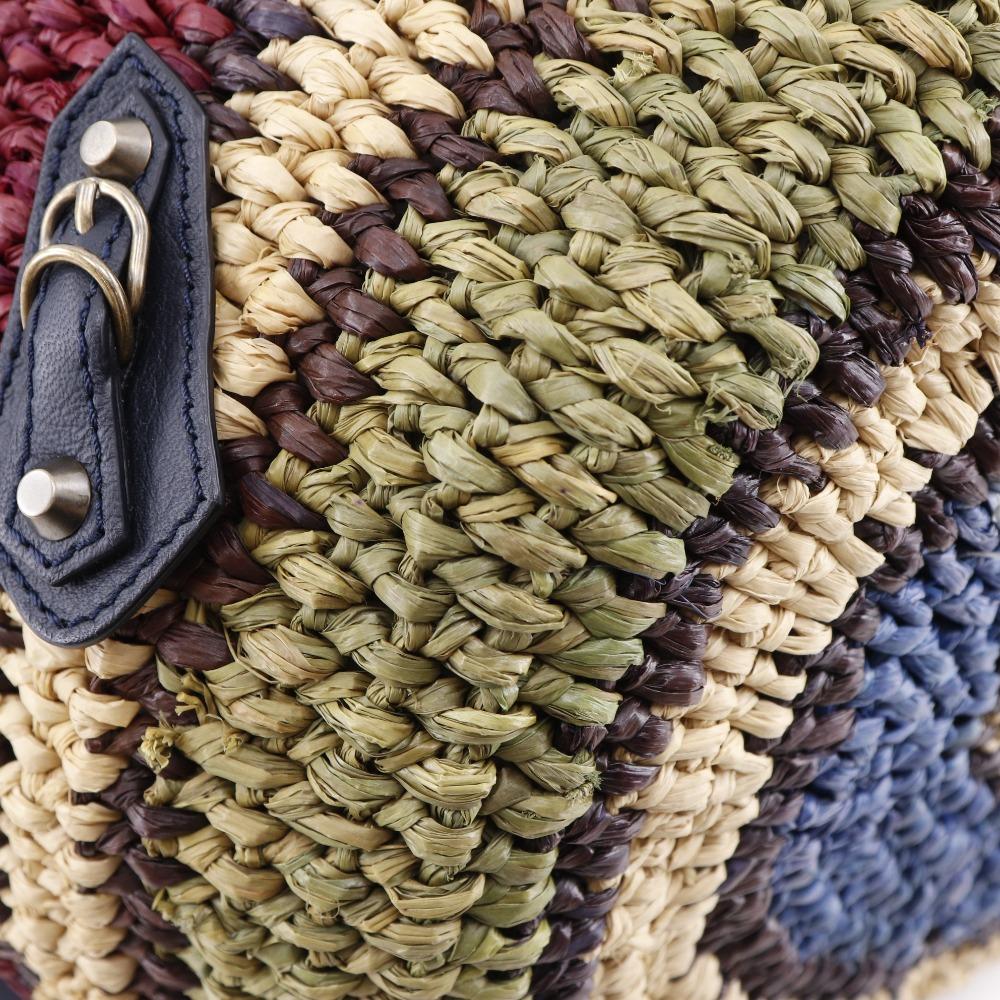 BALENCIAGA Basket bag Tote Bag Raffia/leather Women Used