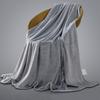 Flannel Solid Color Blanket Multifunction Coral Fleece Blanket Comfortable Lunch Break Blanket for Office Bedroom