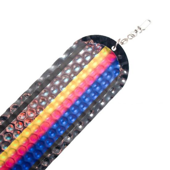Stainless Steel Trolling Flasher Fishing Lure with Vibrant Colors Metal Dodger for Salmon Trout Fishing Lure Bait