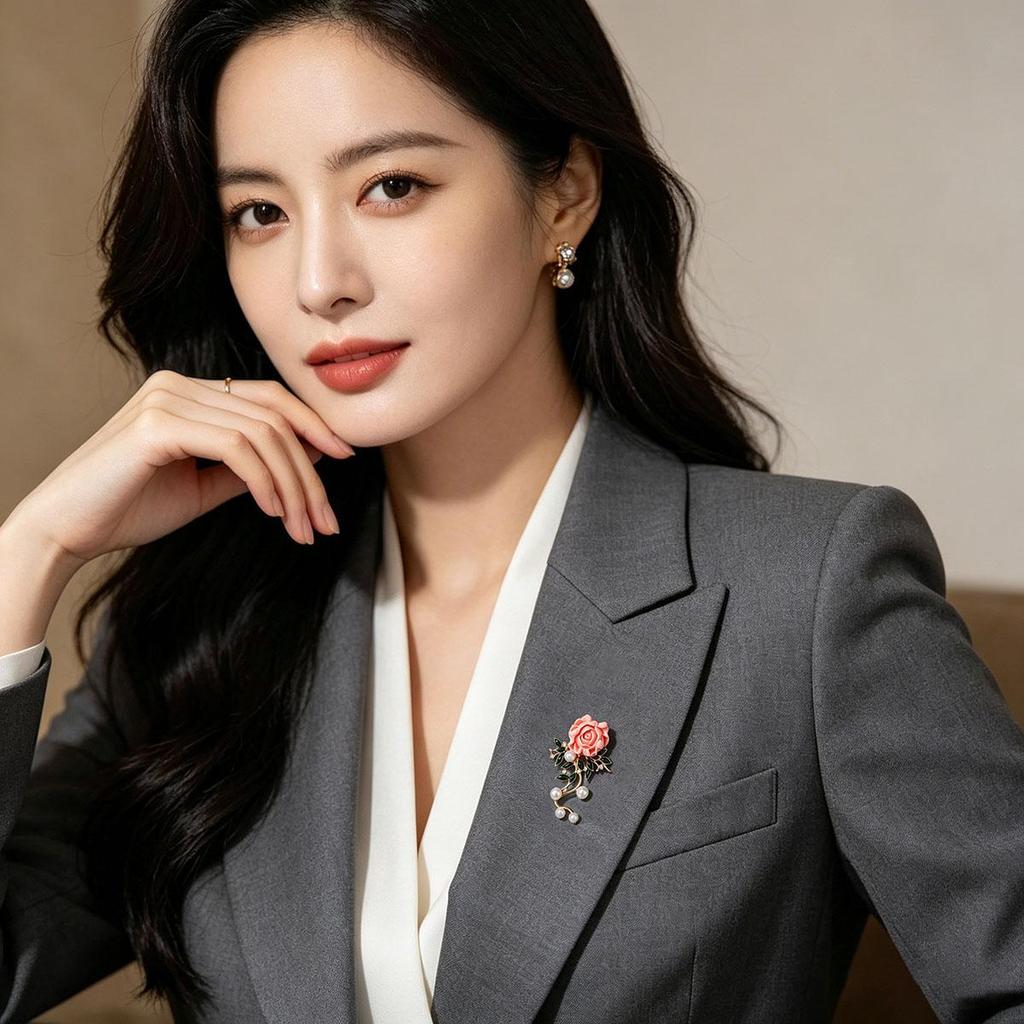 Chinese Style Peony Brooch for Women, High-end Exquisite Retro Flower Brooch, Cheongsam National Trend Chinese Style Pin Accessory