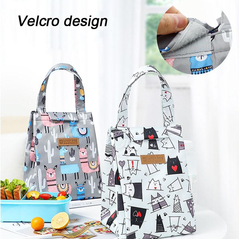 New 1PCS Lunch Thermal Small Bag Insulated Lunch Bag Adults for Work Bento Food Bag Keeps Cold and Heat WCB02
