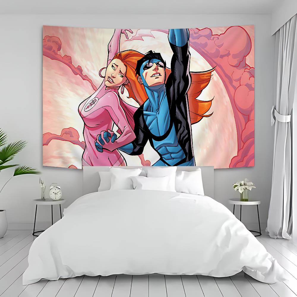 Animation IInvincibles Tapestry Art Printing Japanese Wall Tapestry Anime Wall Hanging Home Decor