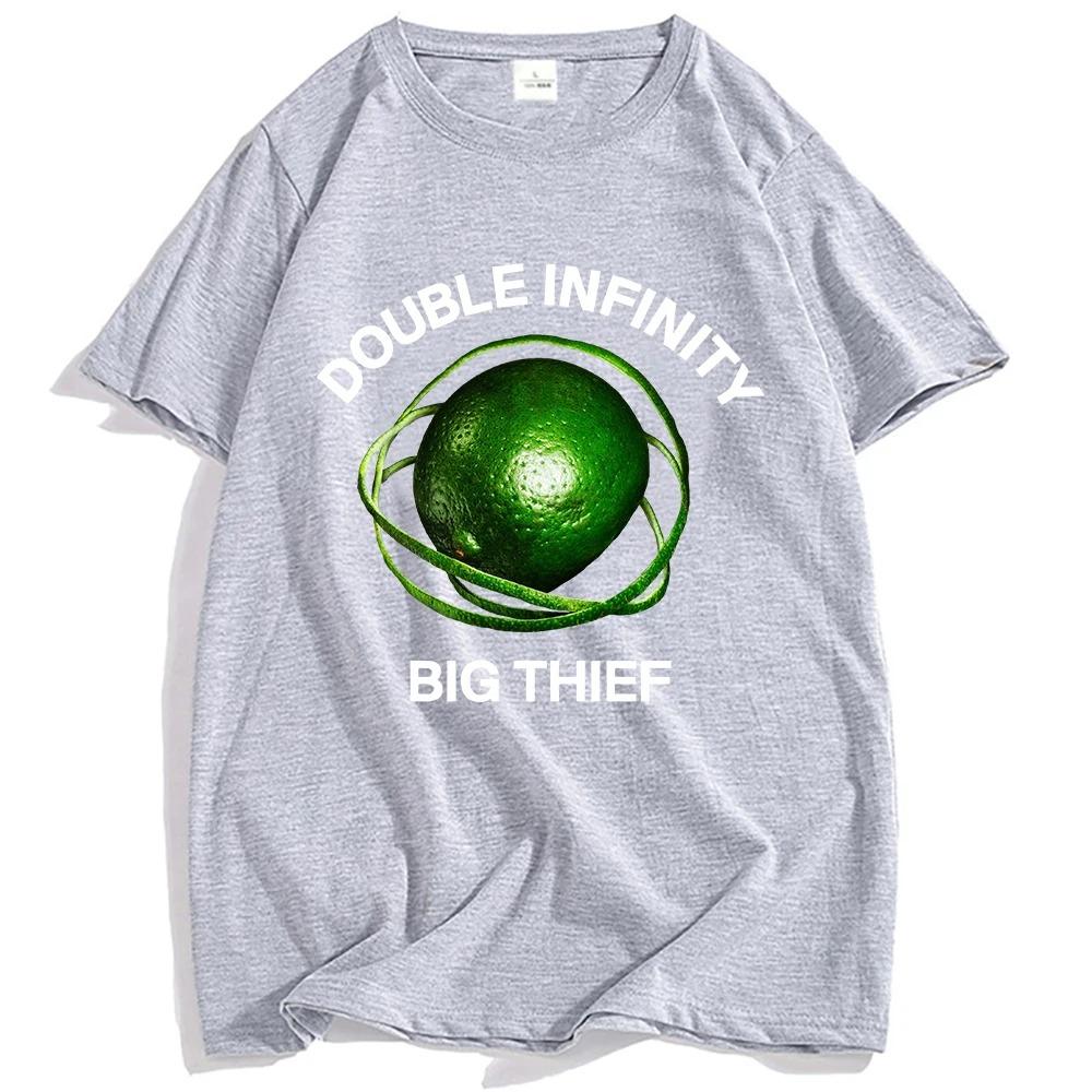 

Double Infinity Lime T-Shirt Big Thief Band Fashion Tshirts Casual Summer O-neck Male T Shirt Cotton Oversized high quality soft L