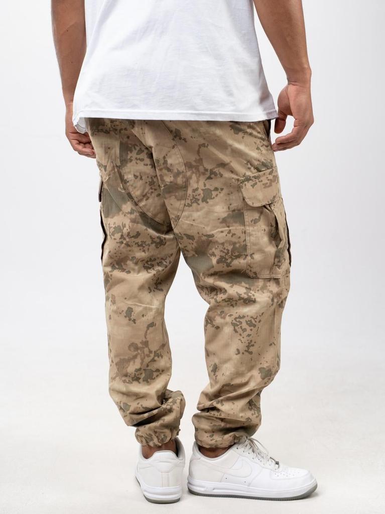 Jigga Wear Brown Camo Tactical, Field, Military, Combat Pants for Men S