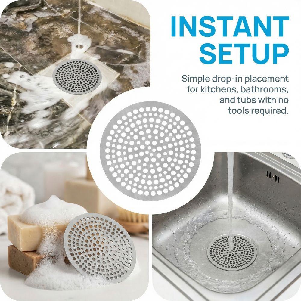 Stainless Steel Floor Drain Filter Mesh Piece Drain Cover Shower Strainer  Laundry Room