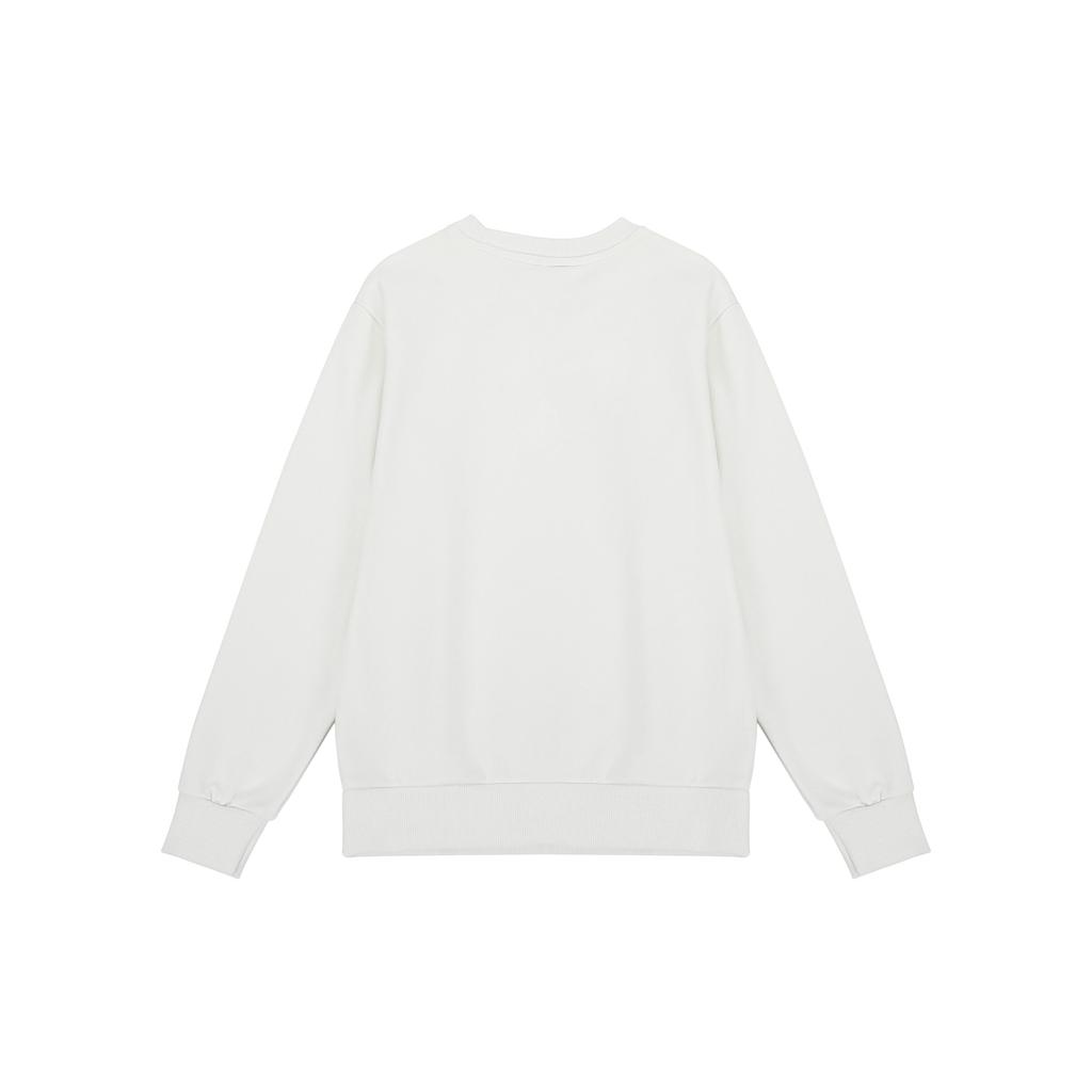 New Balance Solid Color Round Neck Sports Pullover White Men's AMT21555-IV