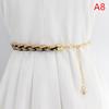 Spleised Pearl Dame Belte Elegant Allsidig Elastisk Midje Design Beading
