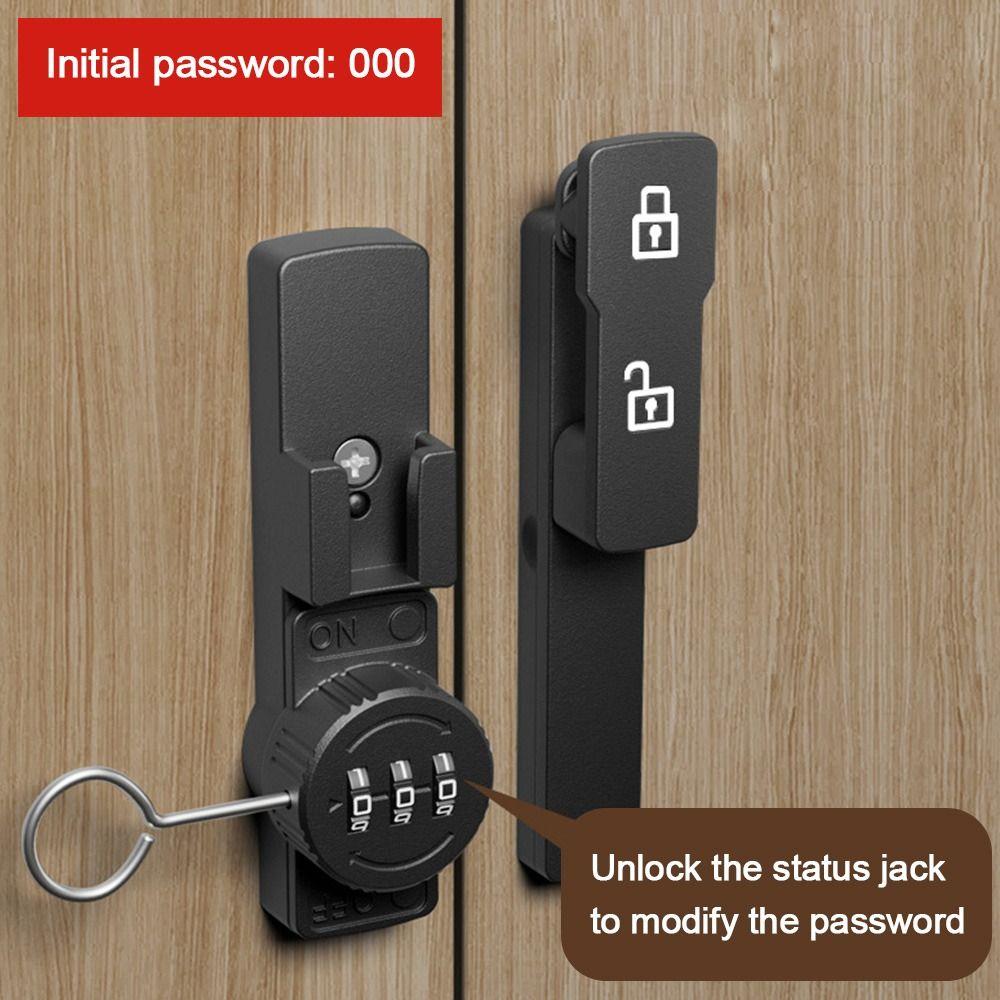 Zinc Alloy Security Door Buckle 3 Digit Password Door Window Latch Sliding Door Hasps Lock