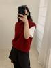 Korean style minimalist stand-collar sleeveless knit sweater for women, early spring new loose and simple button layering vest outerwear