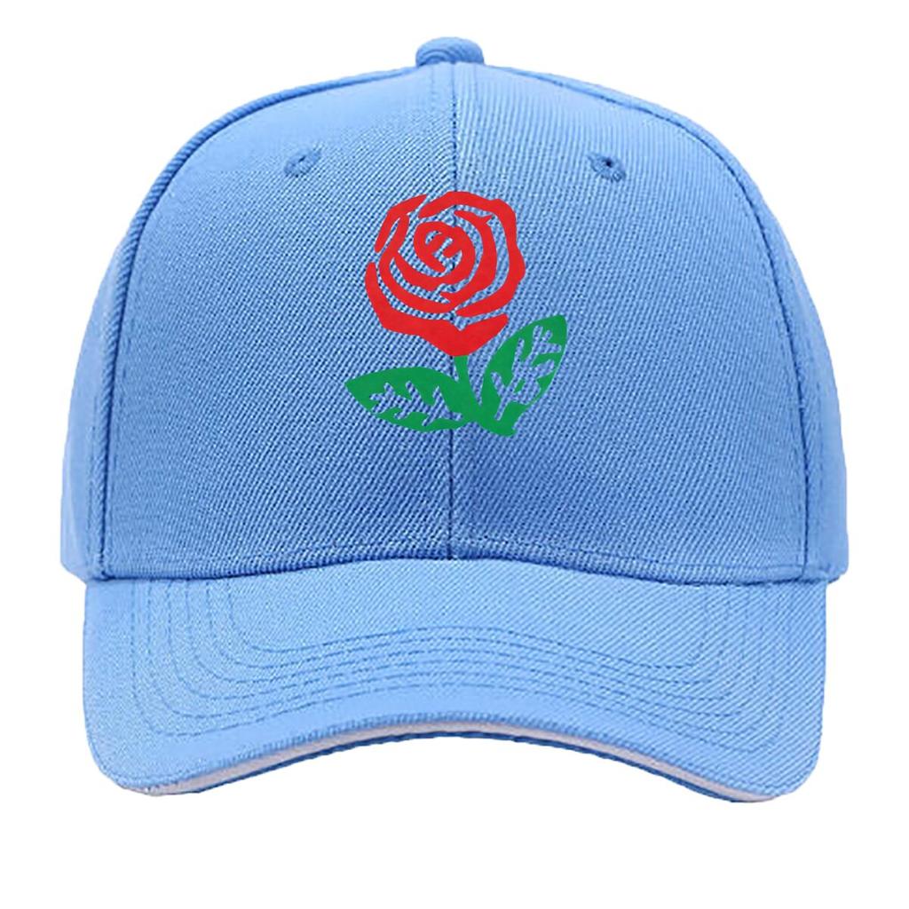 Green Leaf Rose Baseball Cap Breathable Adjustable Hat for Couples Lightweight YK Style Couple Ha Sandwich Baseball Cap