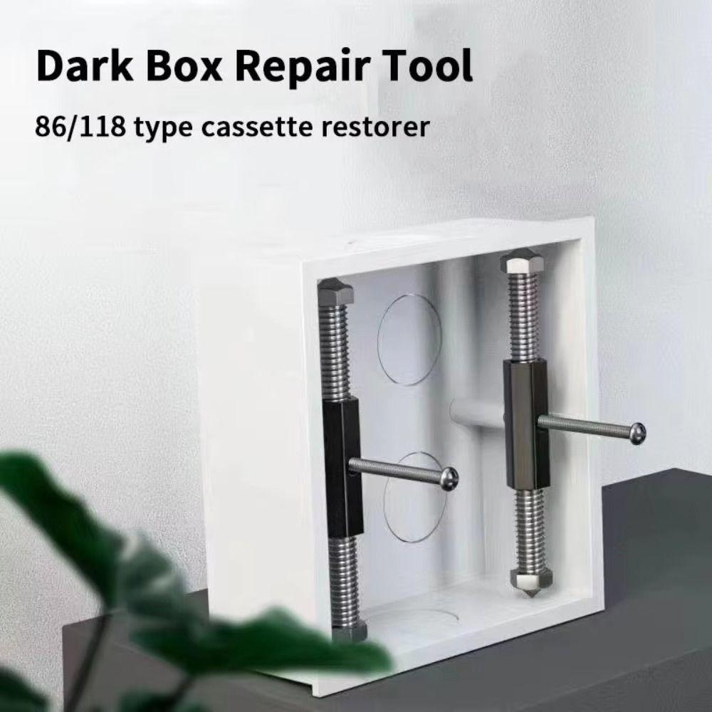 Feste Wandreparatur Dunkle Box Reparatur Verstellbare Schrauben Schaltersteckdosenbox Alte Steckdosenreparatur