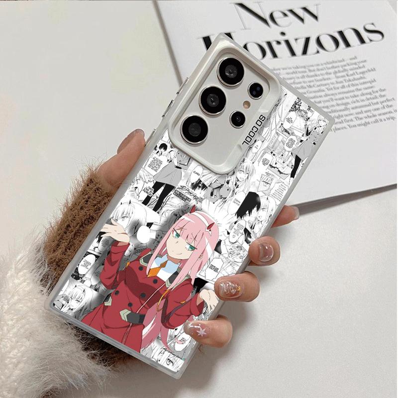 Darling Zero Two 02 Anime Shockproof Phone Case for Samsung Galaxy S26 Edge S25 Ultra S24 FE S23 Plus S21 Cover Anti Fall Fundas