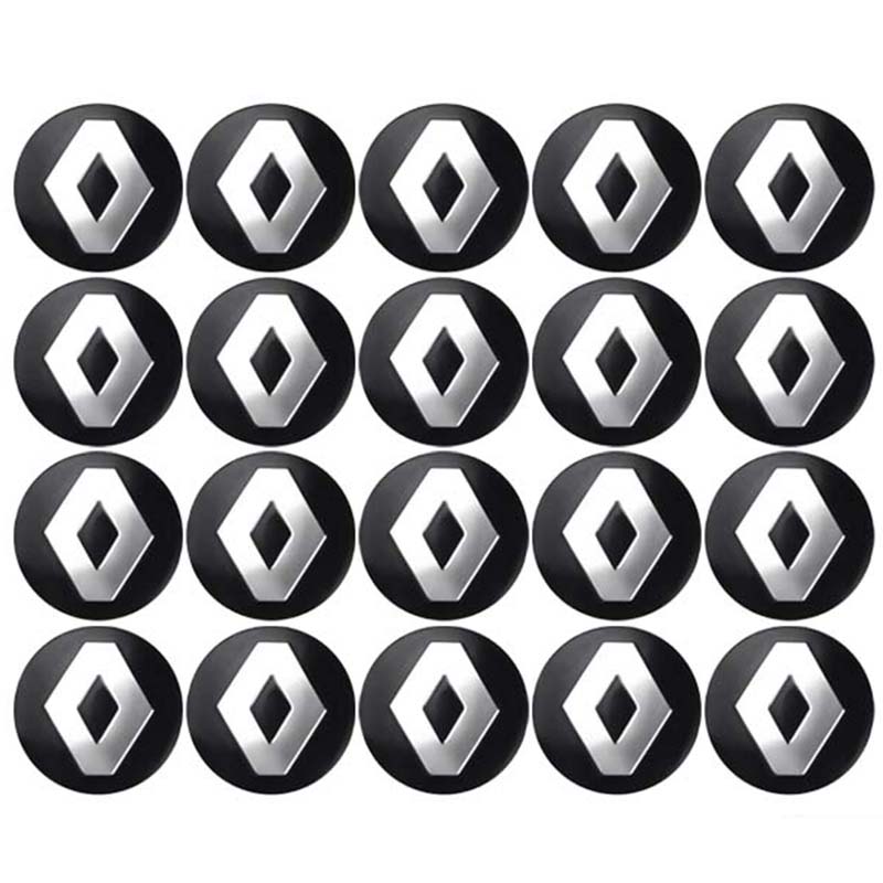 5/10/20Pcs 14mm Car Key Hole Stickers Emblem Decoration For Renault Clio Megane NDACIA Fluence Scenic Loguna Duster Logan Twingo