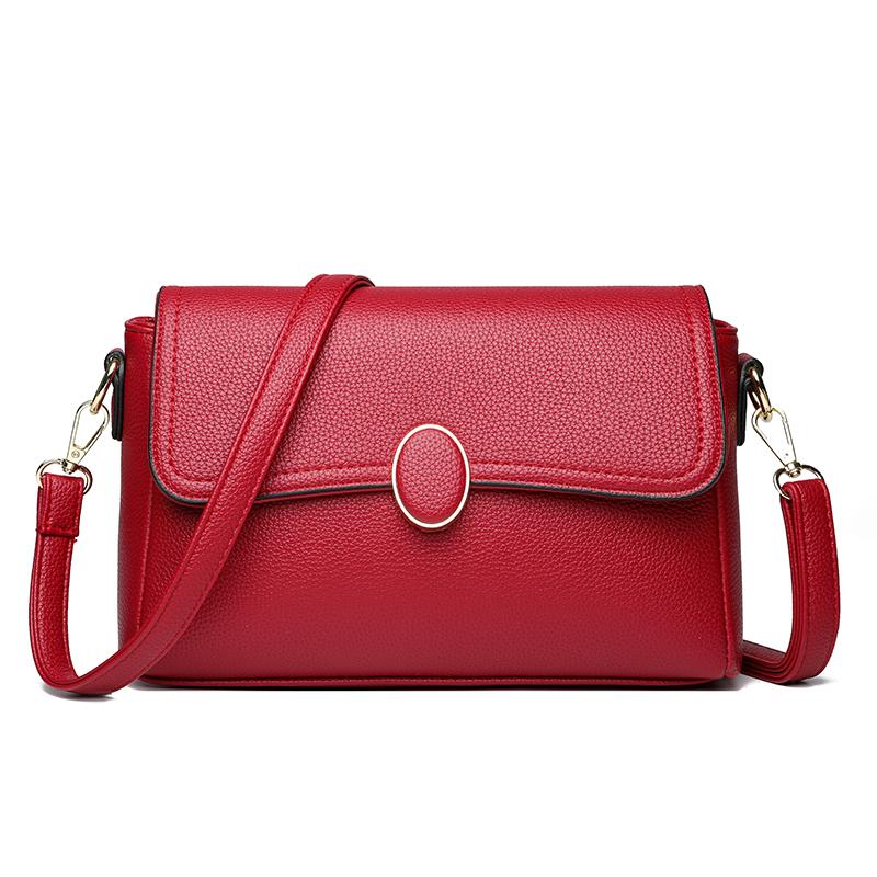 Trendy Faux Leather Crossbody Bag for Women Multi-pocket Cellphe Purse Ladies Shoulder Messenger Bag Waterproof Daily Use Bag