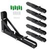 Kenrui Hardware Shelf Brackets, Folding, 25cm L-shaped Brackets, Folding Table Hinges, Wall-Mounted Tables, Folding Reclining Brackets, Foldable Stora