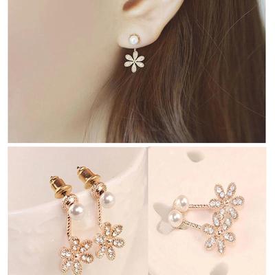 1Pair Women's Five Flower Of Design Of Stud Earrings