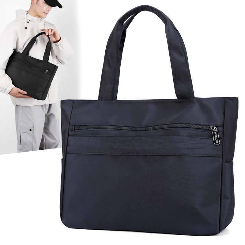 Women's Bag Lightweight Nylon Tote Bag Men Solid Color Shoulder Bag