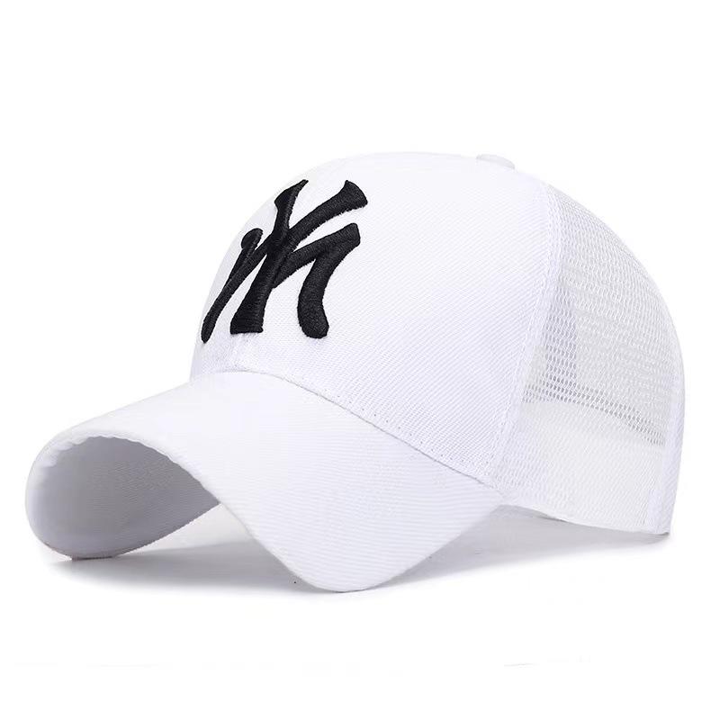 Korean Style Women's Duckbill Cap with "MY" Embroidery - Spring/Autumn Fashion, Casual Baseball Hat for Outdoor Sunshade.