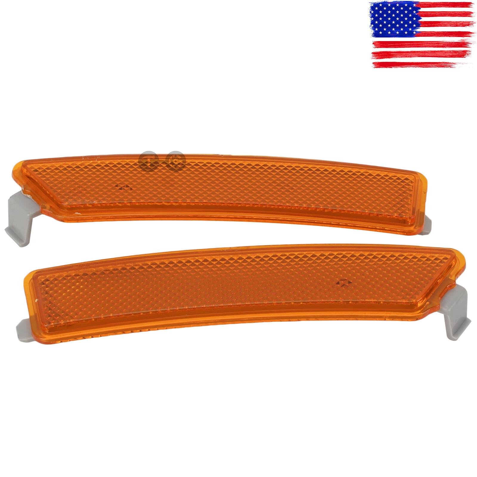 Pair front bumper reflector Side Marker light lamp for Lincoln DP5Z 13A565 E 710412257007|