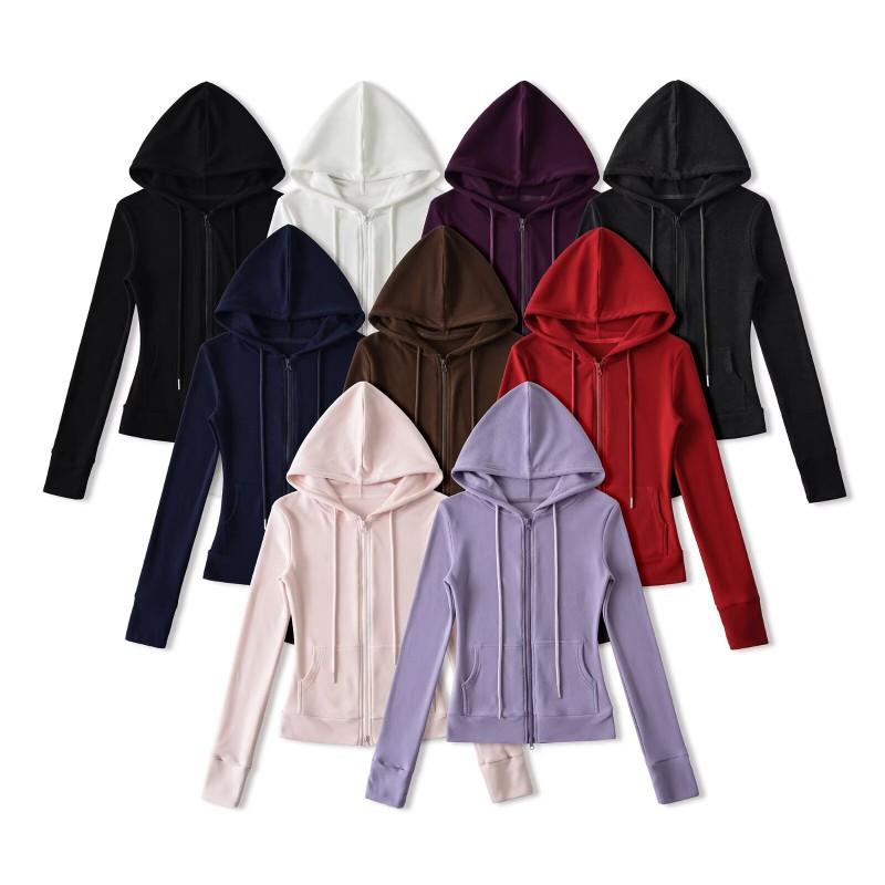 Damen Herbst Amerikanisches Thermisches Yoga Hoodie Gerades Weites Hosenbein Set