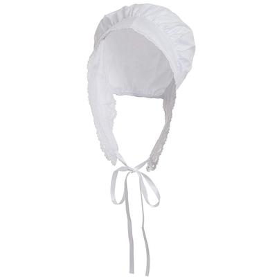 Mob Cap Prairie Bonnet Colonial Costume Cotton [BLESSUME] Women's 100% (Style-03)