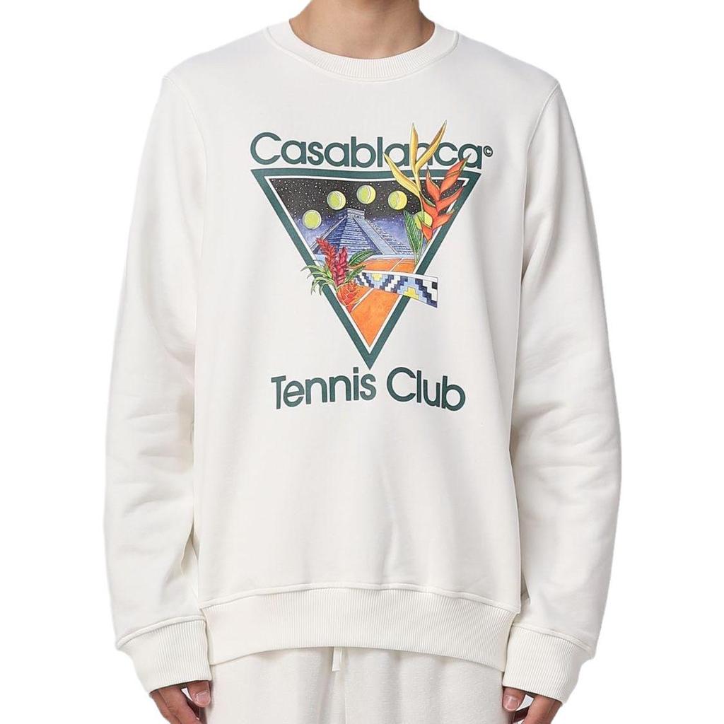 Casablanca Autumn/Winter Celebrity Round Neck Hoodie with Letter Logo Print