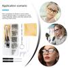 Brillenreparatursets Brillenreparaturwerkzeug mit Schrauben, Nasenpads und Werkzeug Komplettes Brillen- und Sonnenbrillen-Reparaturset