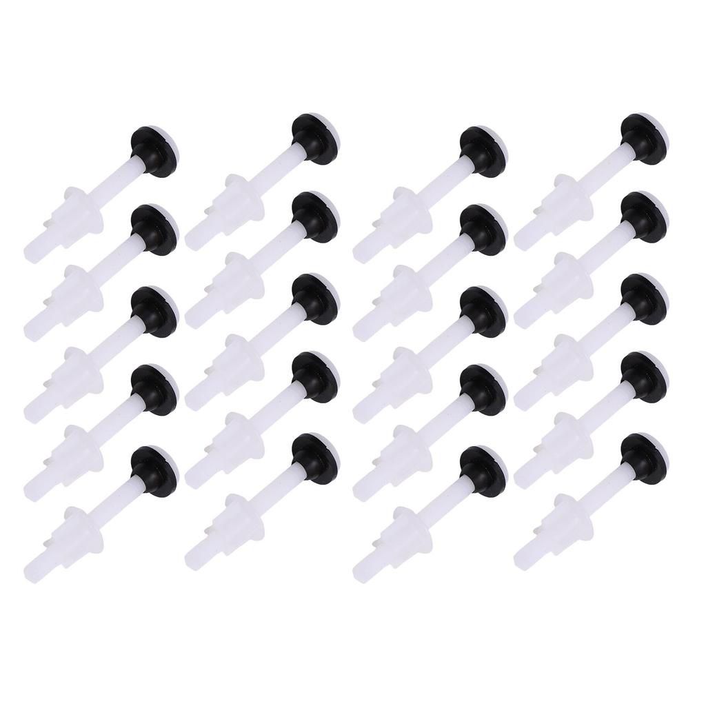 20 Stück Toilettenspülkasten Kunststoff Befestigungsschraube Einfach zu Installieren Befestigungsschrauben Dichtungen für zweiteilige Toilette