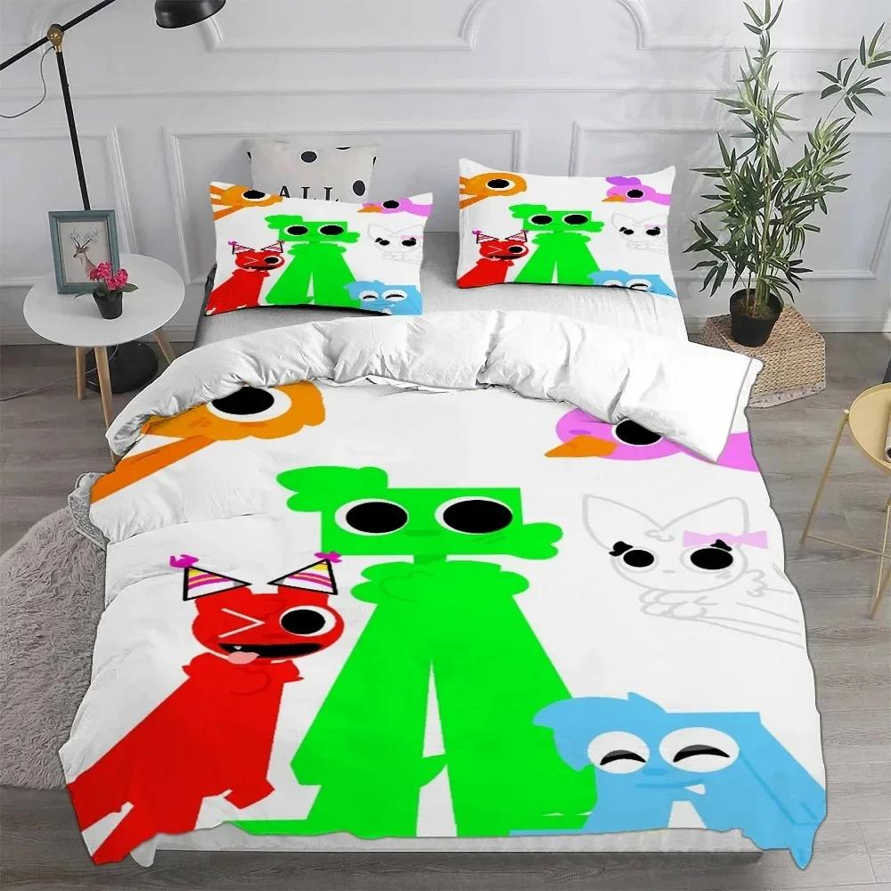3D Game Garten Of Banban Printed Bed Set Duvet Cover Pillowcase Bedding Set Bed Linen Sheet Quilt Cover Full Queen King Size