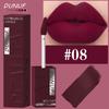 DUNUF 8-farbiger matter Samt glatter einfach aufzutragender quadratischer Tuben-Lippgloss wasserfester dreidimensional aufpolsternder Lippenstift