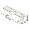 Bathroom Sink Shelf Over Faucet U-shaped Washbasin Storage Rack 19.69 Inch No-Drill Quick Drainage Over The Bathroom Sink Shelf