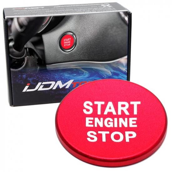 

Sports Red Engine Push Start Cover For Kia 2018- K8 Stinger, + K5 Optima