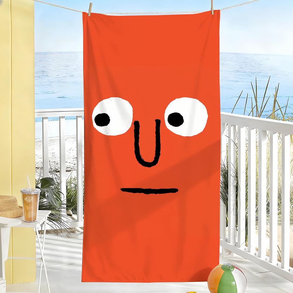 

Art J-Jean J-Jullien Face Towel Soft Pool Gift For Travel Gym Shower Camping Quick Dry Sports Large Beach Towels W30*H60(CM)