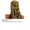 Metal Hair Accessory Retro Coin Tassel Design Headgear Retro Court Style Exaggerated Multi-Layered Golden Headpiece