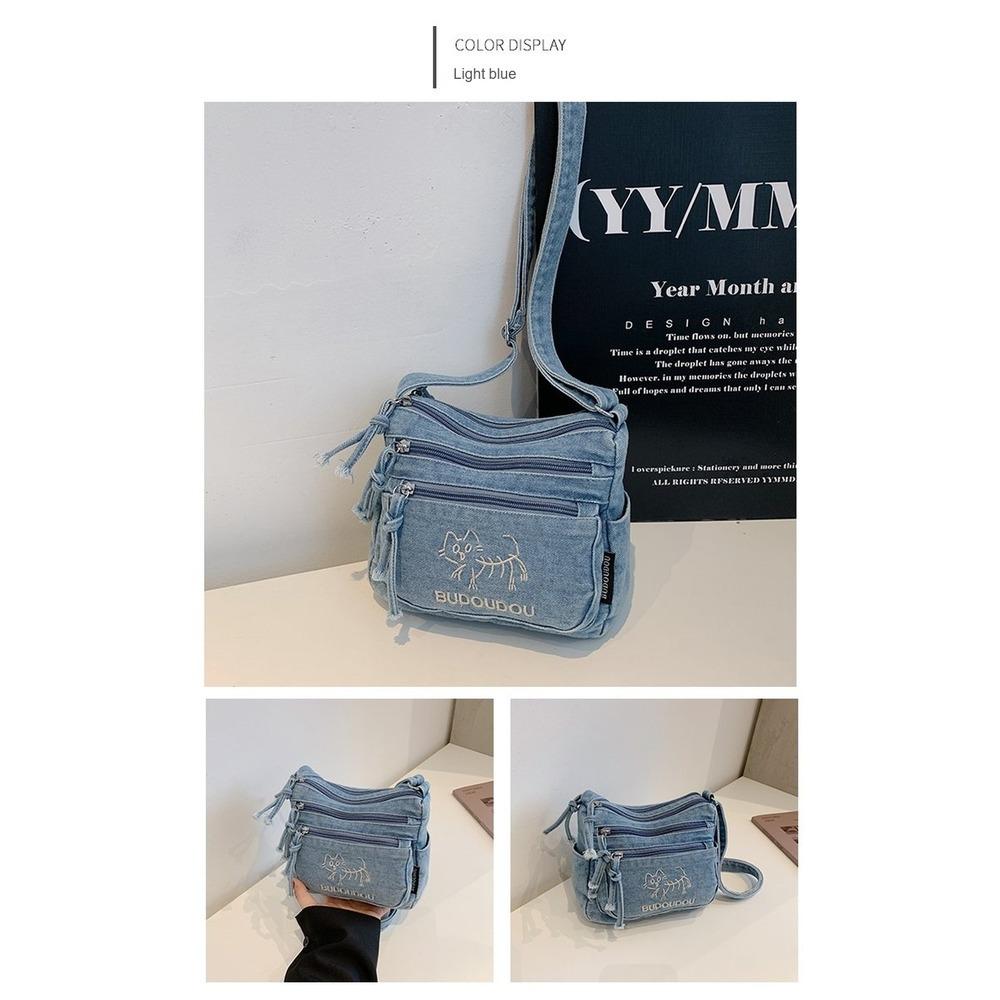 Lightweight Large Capacity denim Multipurpose Storage Bag for Daily Use