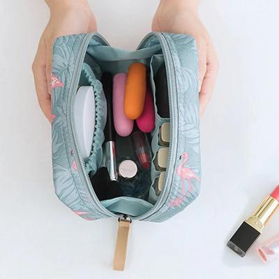 1PC Mini Kosmetiktasche Flamingo Einfarbig Reise Kulturbeutel Kaktus Beauty Make-Up Tasche Organizer für Frauen Make-Up Beutel