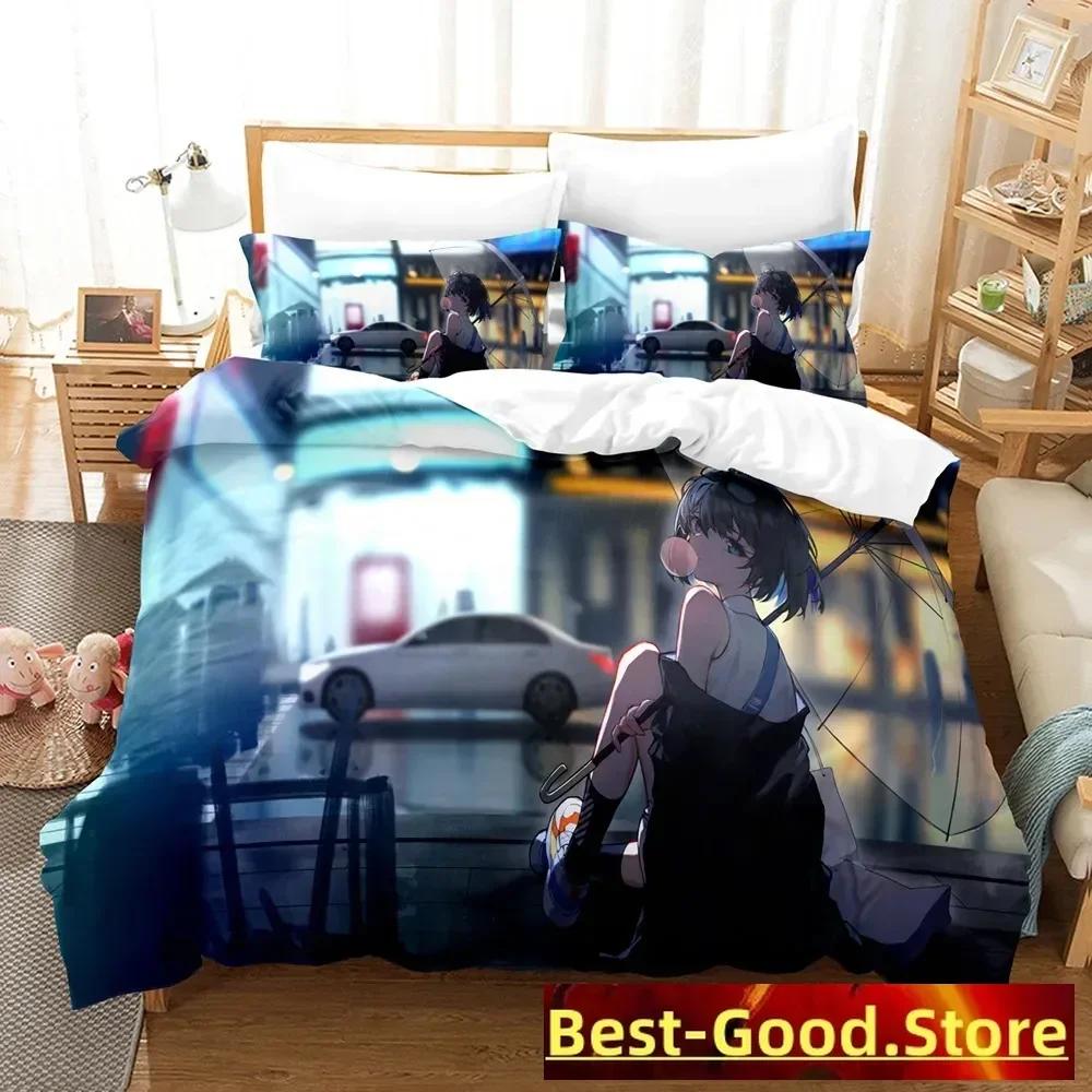 Honkai Impact 3 Bettwäscheset Einzelbett Twin Full Queen King Size Spiel Anime Bettset Aldult Kind Schlafzimmer Bettbezugsets 3D Druck 013