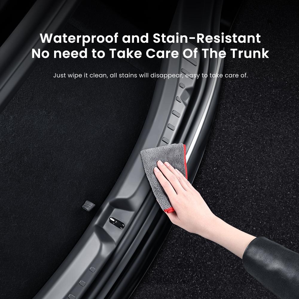 YZ Trunk Protector Guard For Tesla Model 3/Y/YL Highland Juniper Anti-Scratch TPE Mat Rear Cargo Threshold Sill Cover Bumper