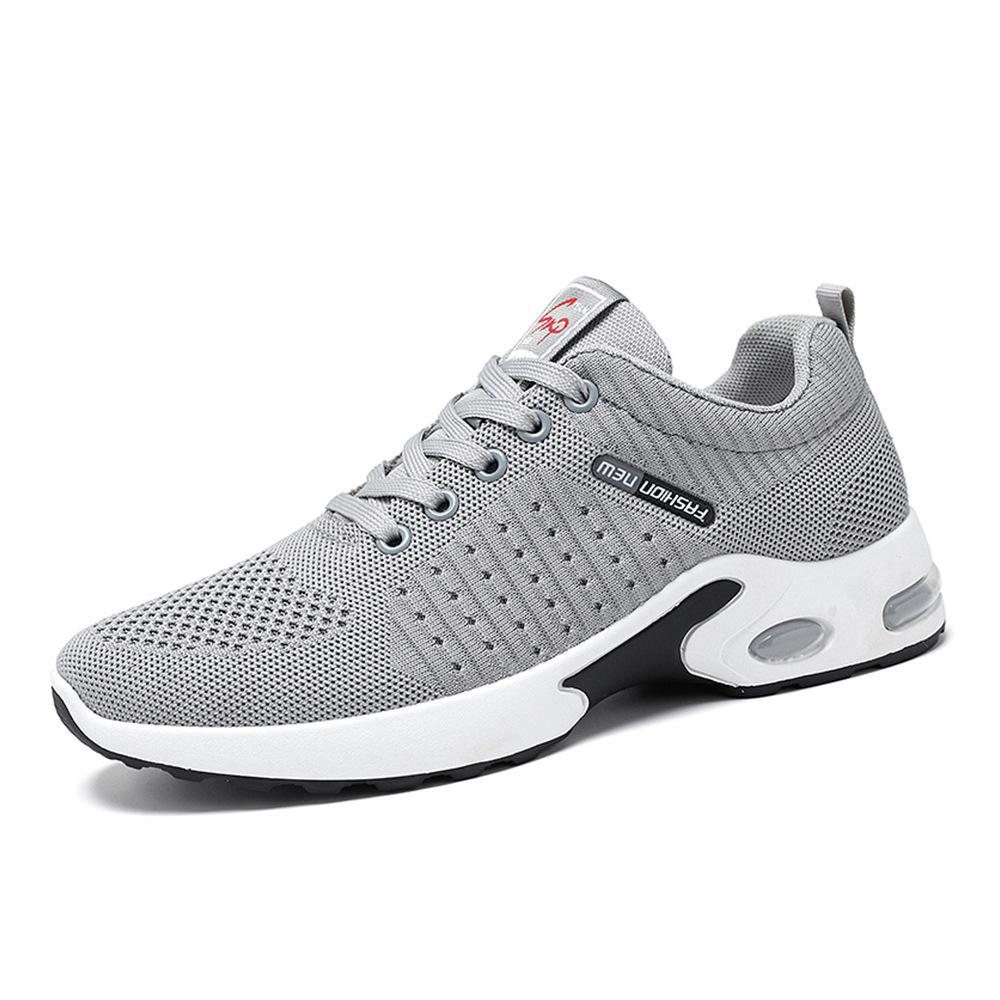 Shoes Men's Casual Summer New Large Size Sports Shoes Mesh Breathable Running Shoes Air Cushion Casual Shoes