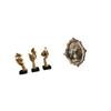 Resin Thinker Art Sculptures And Vintage Photo Frame Collection for Office Living Room Bookshelf