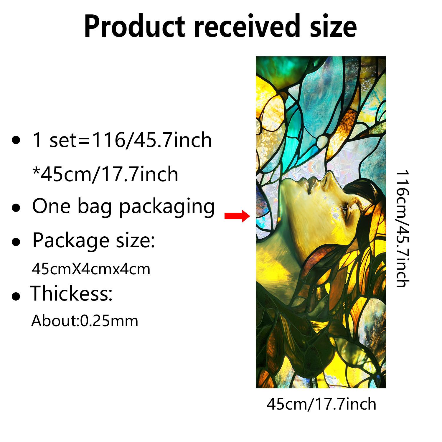 

Европейский стиль Ретро Цветная Оконная Пленка ПВХ Электростатические Наклейки на Стекло Витражные Оконные Пленки Статическая Адгезия Матовая Пленка для Стекла 45cm*116cm