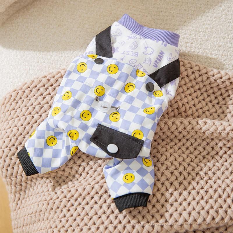 Four Seasons Four-legged Dog Clothing Denim Overalls Bigbear Teddy Small and Medium Puppy Cat Universal Pet Clothing