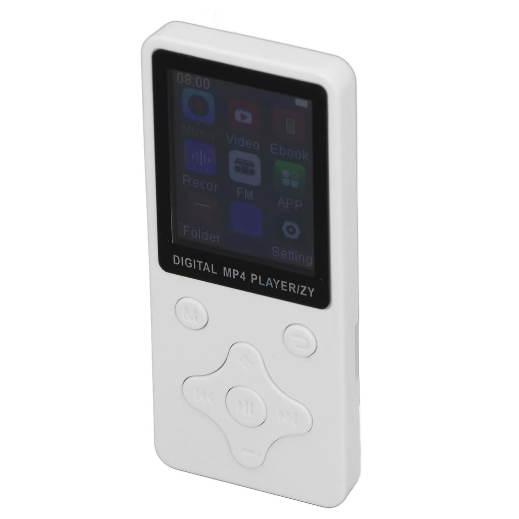 MP3 MP4 Player with Earphones 64GB 1.8 Inch LCD Screen HiFi Lossless Sound 180mAh Bluetooth Music Player for Sports