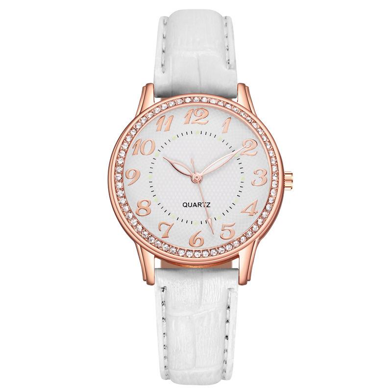 WomenWatches Diamond Luminous Watch Women's Belt Women's Watch Quartz Watch Diamond Jewelry Luminous Diamond