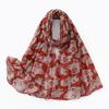 Halloween digital printing polyester scarf thin shawl summer silk scarf women's fashion breathable long scarf